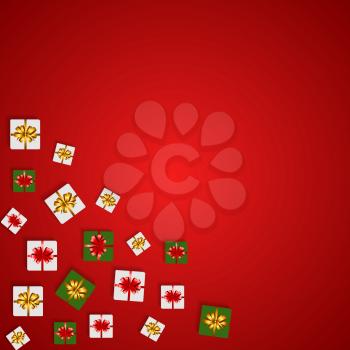 Christmas and New Year  Background. Vector Illustration