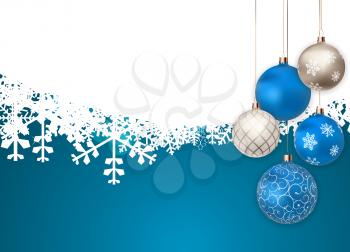 Merry Christmas and New Year Background. Vector Illustration EPS10
