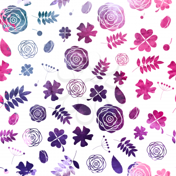 Colored Abstract  Background Seamless Pattern. Vector Illustration. EPS10