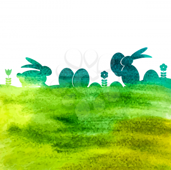 Happy Easter Background Vector Illustration EPS10