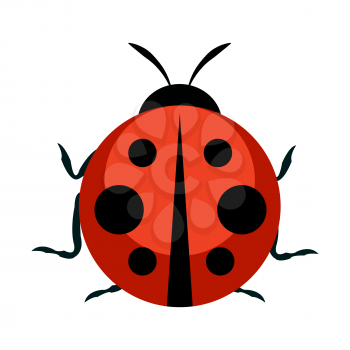 Cute Ladybug Icon. Vector Illustration EPS10