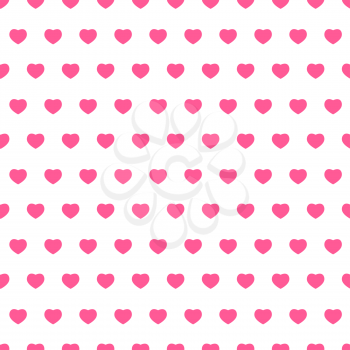 Abstract Love Seamless Pattern Background with Heart. Vector Illustration EPS10