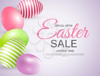 Abstract Easter Sale Template Background Vector Illustration EPS10