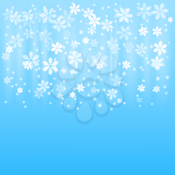 Snow winter background, 2d vector pattern, eps 10