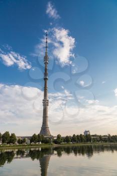 Ostankino TV Tower, Moscow, Russia, outdoors shot; soft light