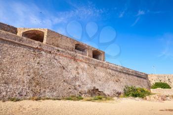 Ajaccio, La Citadelle. Old fortress on the sea cost. Corsica, France. Popular touristic landmark