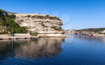 Old fortifications of Bonifacio, Corsica island, France