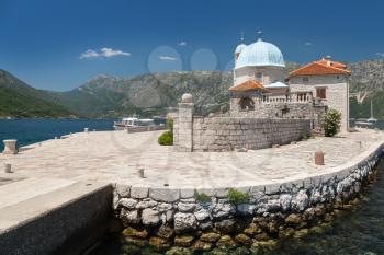 Old church on small island in Bay of Kotor, Montenegro
