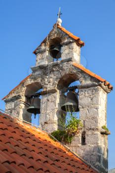 Bell tower of the Serbian Orthodox Church. The monastery Gradiste, Montenegro