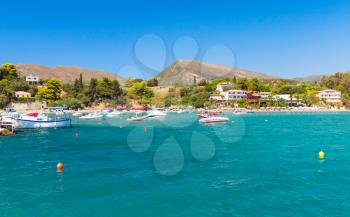  Agios Sostis. Landscape of Zakynthos island, Greece. Popular touristic destination for summer vacations