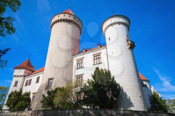Konopiste, old castle in Czech Republic. It was established in the 1280s and renovated between 1889 and 1894 by the architect Josef Mocker into a residence for Archduke Franz Ferdinand of Austria