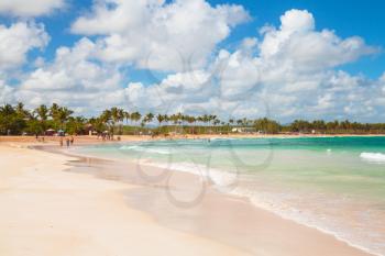 Macao Beach, popular touristic resort of Dominican Republic, Hispaniola Island landscape