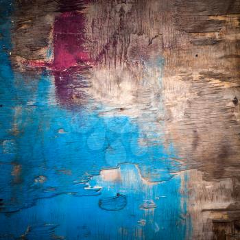 Detailed abstract background texture of old bright painted wooden surface