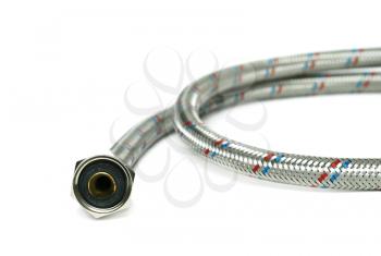Water hose isolated on white