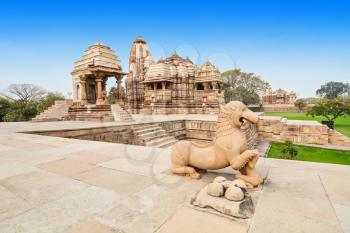The Khajuraho Group of Monuments are a group of Hindu and Jain temples in Madhya Pradesh, India.
