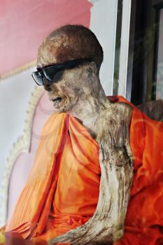 Mummified monk body, Koh Samui island, Thailand