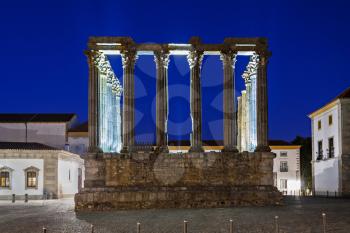 The Roman Temple of Evora (Templo romano de Evora), also referred to as the Templo de Diana is an ancient temple in the Portuguese city of Evora 