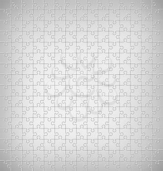 Jigsaw Puzzle Pattern on Grayscale Background