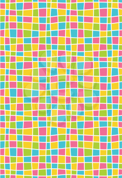 Bright fun mosaic seamless pattern