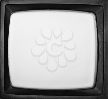 Vintage TV screen. In B/W. Use for background