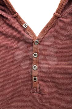 Brown cardigan with four buttons