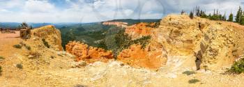 Landscape of Bryce Canyon from the top of mountain, National Park, Utah, USA