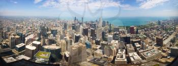 Panoramic view of Downtown Chicago USA