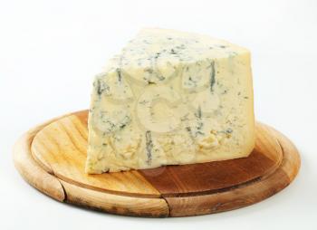 Blue cheese on a cutting board