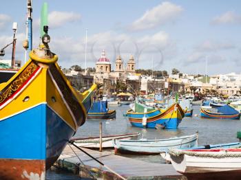 Fishing village of Marsaskala, Malta