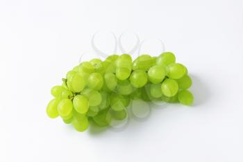 Bunch of fresh white grapes