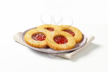 Linzer cookies - traditional Austrian Christmas cookies