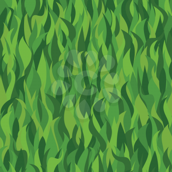 Seamless pattern with green grass different shades of green