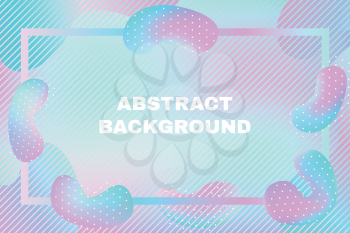 Liquid abstract background. Fluid gradient shapes. Holographic futuristic design 
