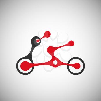 Vector abstract moto transport eps.