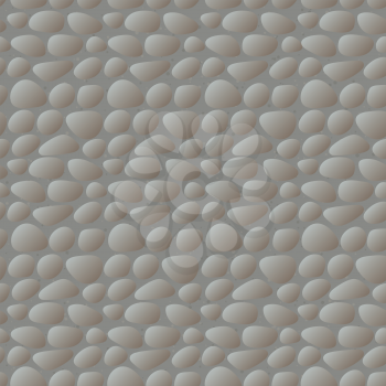 Abstract background, gray stone masonry wall, seamless pattern. Vector