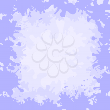 Abstract background, frame from lilac and white stains blots. Vector