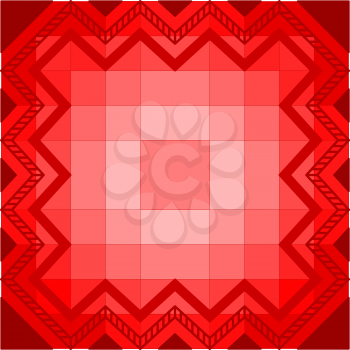 Abstract colour geometrical pattern, red and pink. Vector