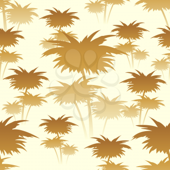 seamless colorful  wall papers with tropical palm trees
