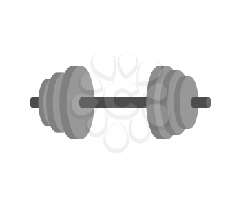 Dumbbell isolated. Fitness equipment. Sports accessory on white background
