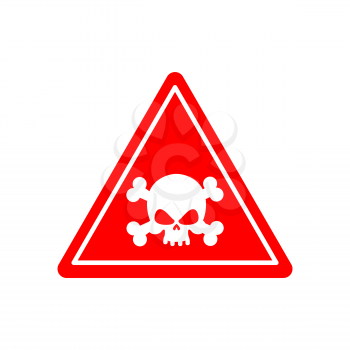 Danger Poison sign red. Attention toxic hazard. Warning sign acid pollution

