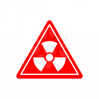 Radiation Danger sign. Caution chemical hazards. Warning sign of radioactive contamination