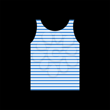sailor Shirt. Singlet Soldier Navy. Army clothes isolated

