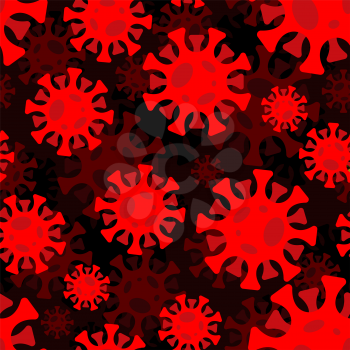 Coronavirus pattern seamless. virus background. Global epidemic disease 2019-nCoV ornament virus. Pandemic concept texture