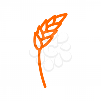 Rye ear line icon. wheat  Sign for production of bread and bakery. agriculture symbol