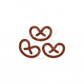 Pretzel line icon. wheat  Sign for production of bread and bakery