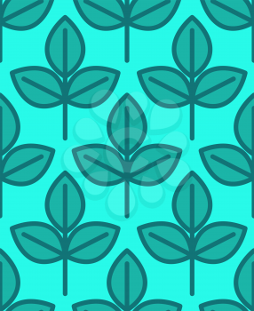 Young sapling seamless pattern. Sprout plant background
