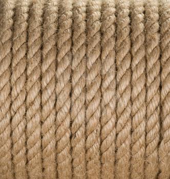 ship ropes sack as background texture