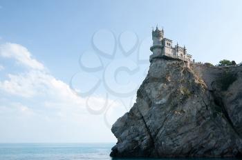 The castle on the rock beach Swallow's Nest.
