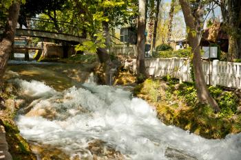 The Upper Duden waterfall in Antalya.