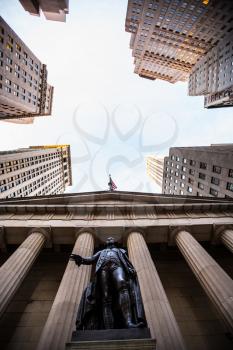 Federal Hall National Memorial on Wall Street, Lower Manhattan, New York City, USA